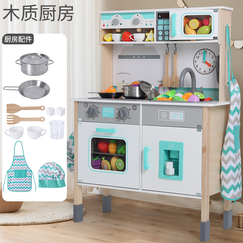 Simulated large kitchen
