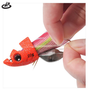 2 adet ahşap karides ucu çalıştırmak için Egi Oh Tr platin Peso Dd kalamar Cabeza Prensado balıkçılık kalamar Jig kurşun kafa - Product Image 2