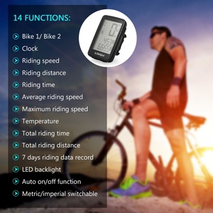 Lixada USB recargable inalámbrico bicicleta ciclo ordenador con velocímetro de bicicleta odómetro - Product Image 5