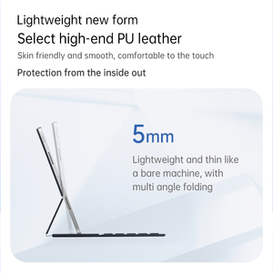 Teclado inalámbrico portátil Delgado ultraligero universal para iPad Air, Pro, Mini, tabletas Android PC con soporte de funda protectora - Product Image 3