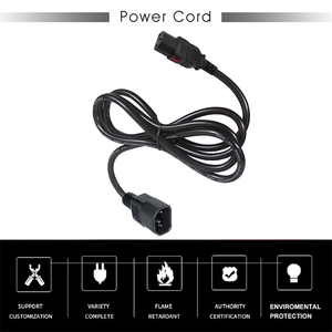 Cable de extensión de alimentación de computadora a PDU IEC C14 a IEC C13 con conjuntos de cables de bloqueo