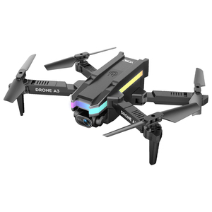 โดรนติดกล้องคู่4K HD A3 2.4G เฮลิคอปเตอร์บังคับวิทยุพับได้4CH FPV พร้อมระบบเลี่ยงสิ่งกีดขวาง Wi-Fi สำหรับผู้เริ่มต้นรีโมทคอนโทรล - Product Image 1