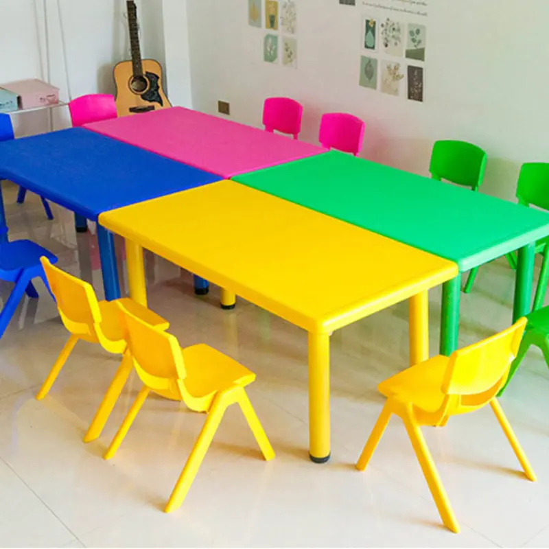 Hanyee Groothandel Plastic Gebruikte Kinderopvang Meubels Kleutertafels En Stoelen Kindertafel En Stoel Set