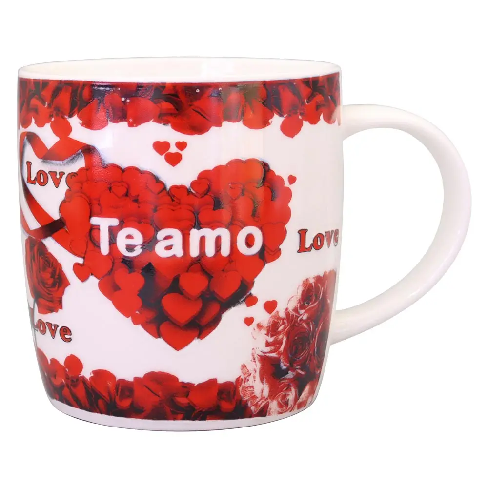 Tasses en céramique pour cadeau De saint-valentin, Logo personnalisé, mariage, saint-valentin, espagnol, vente en gros