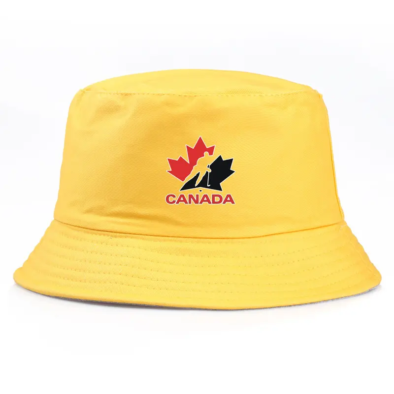 Vente en gros de casquette de hockey promotionnelle imprimée avec logo personnalisé Casquette de pêcheur unisexe