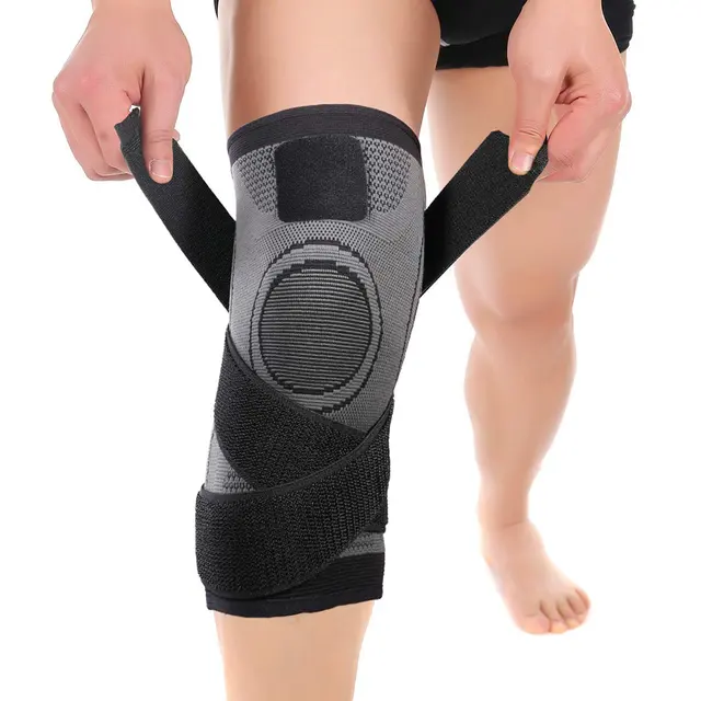 Produsen Kustom Dapat Disesuaikan Bantalan Lutut Siku/Lutut Brace Kompresi Lengan Pasangan Dukungan Lutut/Power Lutut Dukungan Sendi Lutut
