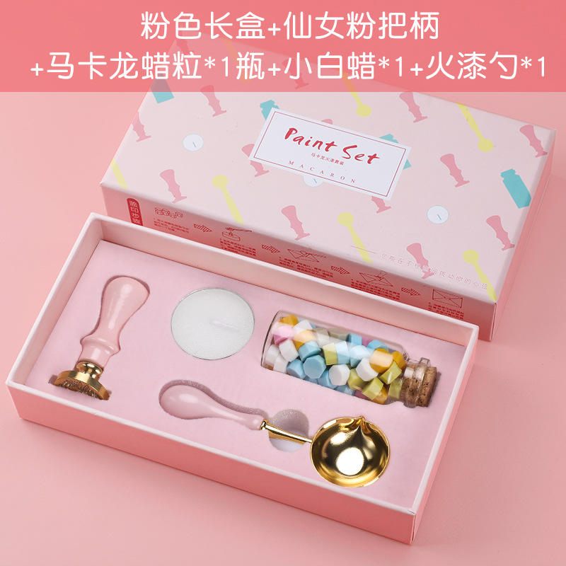 Boîte longue rose - poignée PP rose féérique