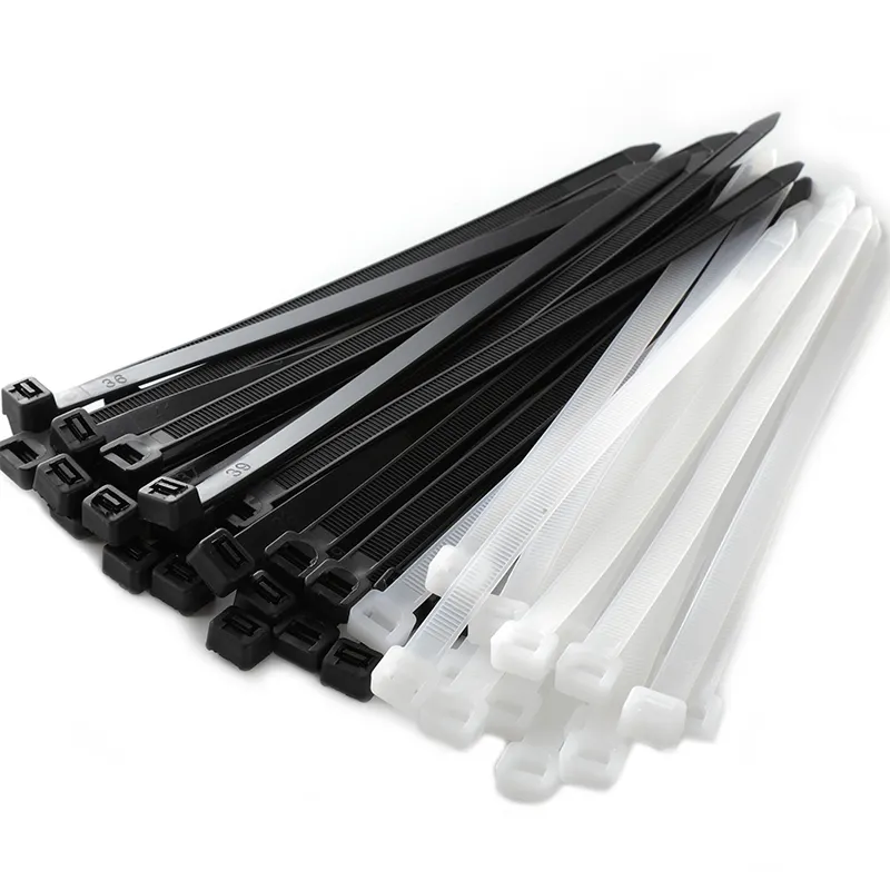 3,6*350mm PA66 Brida de plástico para cables Zip Tie Correa de alambre fabricante de bridas de nylon Venta al por mayor color blanco inteligente