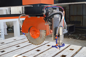 13% kapalı Cnc 4 5 eksen granit köprü testere CNC Router 3D taş kesme granit gravür makinesi mutfak lavabo ve kenar üretmek için - Product Image 6