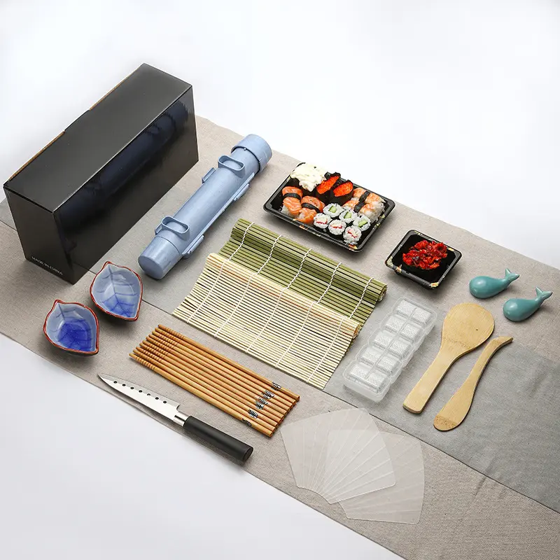 Upgrade sushi making kit mold food grade plastic, sushi manufacturer Mi Na meat DIY sushi kit machine kitchen utensils