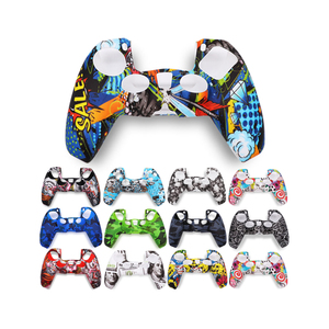 Low Moq Custom Water Transfer Print Controller Rubber Silicone Wrap Slim Skin Grip Cover for PS5 <strong>Dualshock</strong> 5 Gamepad Controller - Product Image 1