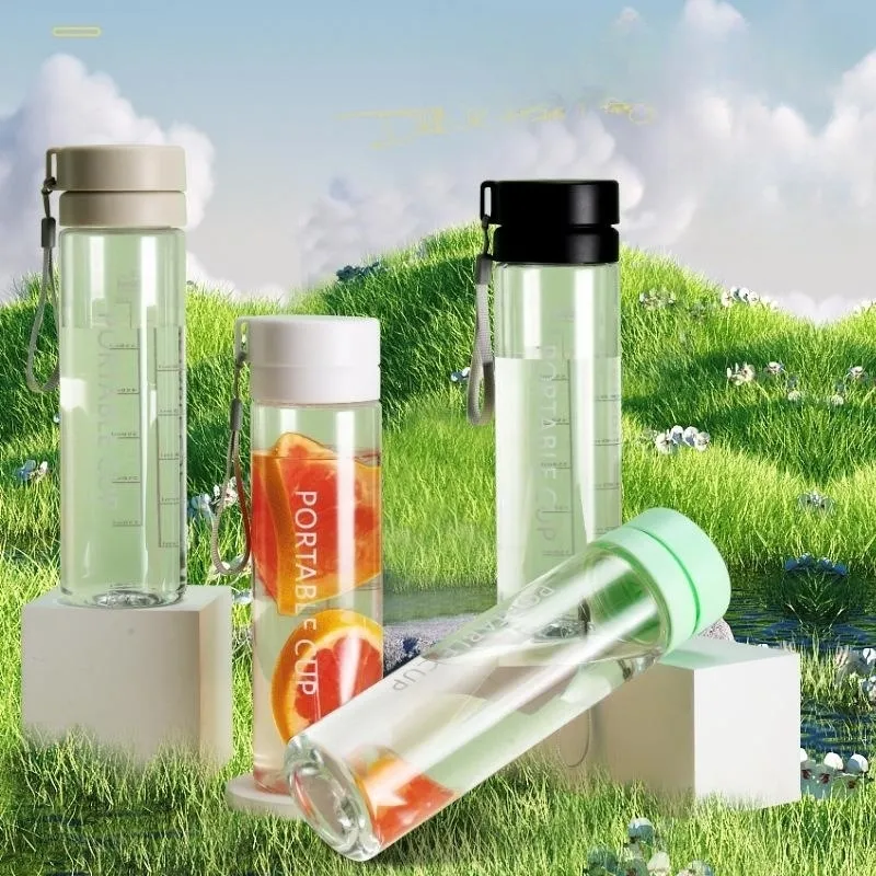 Respetuoso con el medio ambiente Característica Beber sin BPA 600ml 800ml Logotipo personalizado Botella de agua de plástico Deporte Gimnasio al aire libre Botella de viaje de plástico Taza