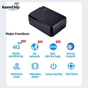 Keenchip อุปกรณ์ติดตามแบบเรียลไทม์4G & 2G อุปกรณ์ติดตามยานพาหนะแบตเตอรี่ยาว GPS ติดตามตำแหน่งแผนที่ Google แบบเรียลไทม์