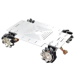 40KG Big Load 4WD Ganzmetall Mecanum Rad Roboter Auto Chassis Kit Plattform mit DC 12V Encoder Motor für Arduino DIY Projekt