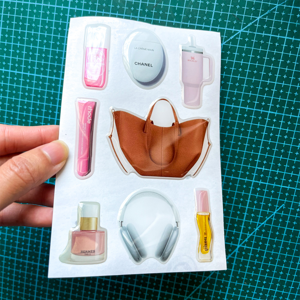 Resin sticker example rereference C