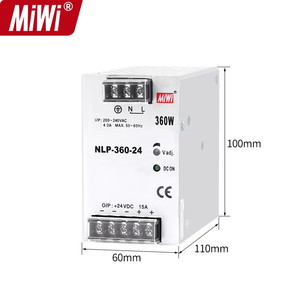 MiWi NLP-360-48 220vac输入48vdc输出360w 7.5a Smps发光二极管交流Dc开关电源48v