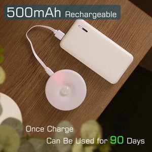 Intelligent Sensing <strong>LED</strong> Night <strong>Light</strong> with USB Charging for Home Office Warehouse Lighting Round Style Touch Power Generation - Product Image 6