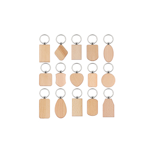 Hediye için toptan özel LOGO boş ahşap anahtarlık anahtarlık anahtar etiketleri - Product Image 1