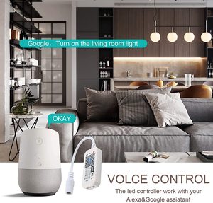 4 Pin умный Wi-Fi и RF беспроводной пульт дистанционного управления RGB светодиодный контроллер, WiFi блок управления для RGB Светодиодные полосы света - Product Image 5
