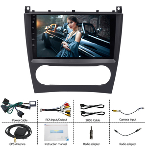 Android araba Video oynatıcı Mercedes Benz C CLASS W203 C180 C180 C200 C220 2005 2011-multimedya GPS 2 din radyo stereo DVD - Product Image 2