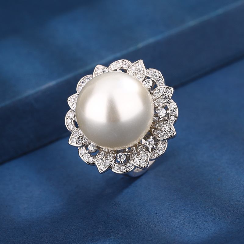 Bague Perle Blanche