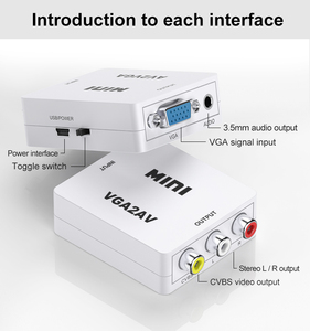 Mini <strong>VGA</strong> <strong>to</strong> AV Audio Video Converter Switch Adapter <strong>VGA</strong> <strong>to</strong> <strong>RCA</strong> Computer <strong>to</strong> TV PC <strong>to</strong> <strong>VGA</strong> <strong>to</strong> AV <strong>RCA</strong>
