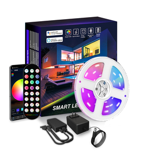 Wifi tuyaアプリ12vフレキシブルRgbスマートLedストリップミュージック同期リモートコントロールベッドルームテレビPcバックライトアンビエントSmd5050Ledストリップライト - Product Image 1