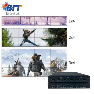 Bitvisus профессиональный аудио видео и освещение DVI DP видео контроллер 1x4 2x2 3x4 4x3 4K TV видео сплиттер матрица - Product Image 1