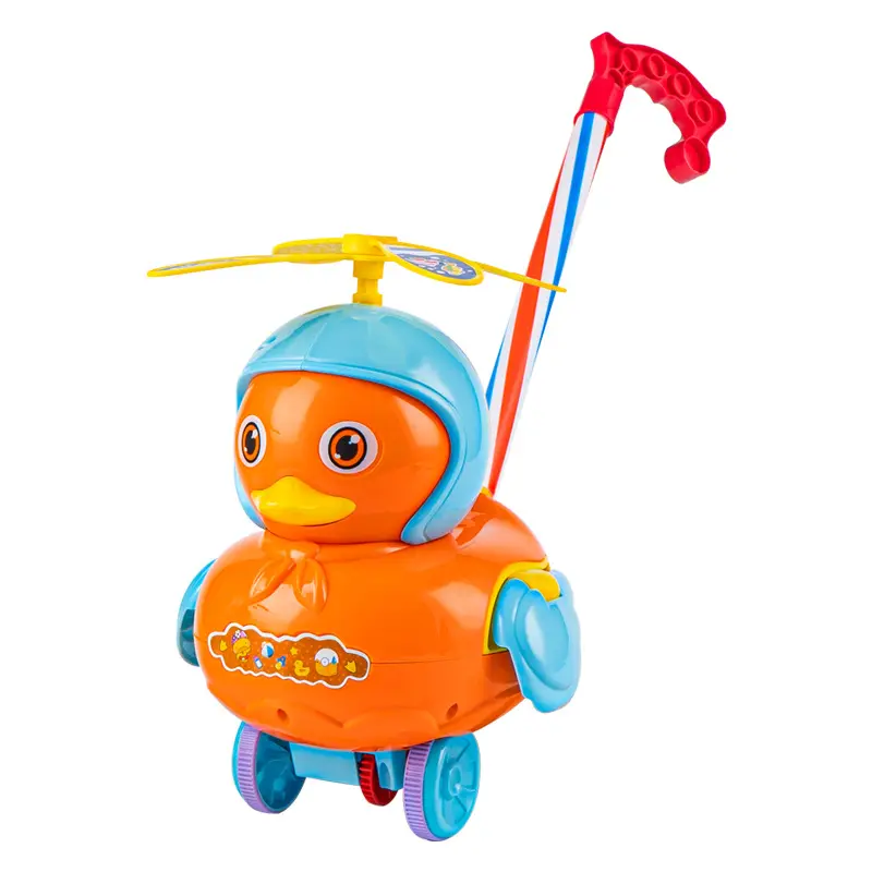 Baby toddler trolley bambini push music hand push duck cute duck toy, baby toddler tools