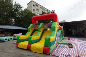 充气小足球障碍赛跳跃游乐园充气游戏 - Product Image 4