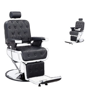 Masaj ile hidrolik Tilt uzanmış berber koltuğu-Salon ve ev kullanımı için dayanıklı Metal yapı Modern tasarım - Product Image 5