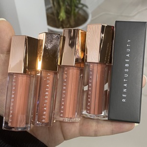 Gül altın gümüş altın lipgloss tüpler altın lipgloss tüpler vegan dudak parlatıcısı