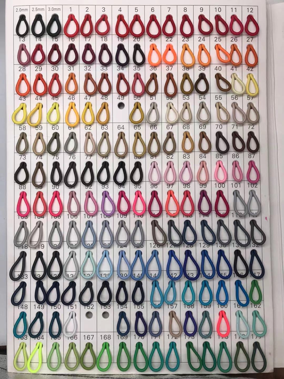 Couleurs (3 mm) (demander au service)