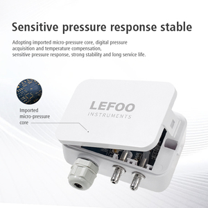 LEFOO-transmisor de presión diferencial de aire, salida RS485 analógica LCD, Sensor de presión de Bajo diferencial - Product Image 5