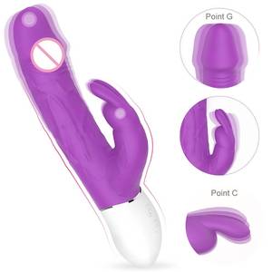 S-HANDE Hot Selling 2 in 1 Classic 9 Vibration Modes Vagina Massage Adult <strong>Sex</strong> Toy Women Rabbit Vibrator