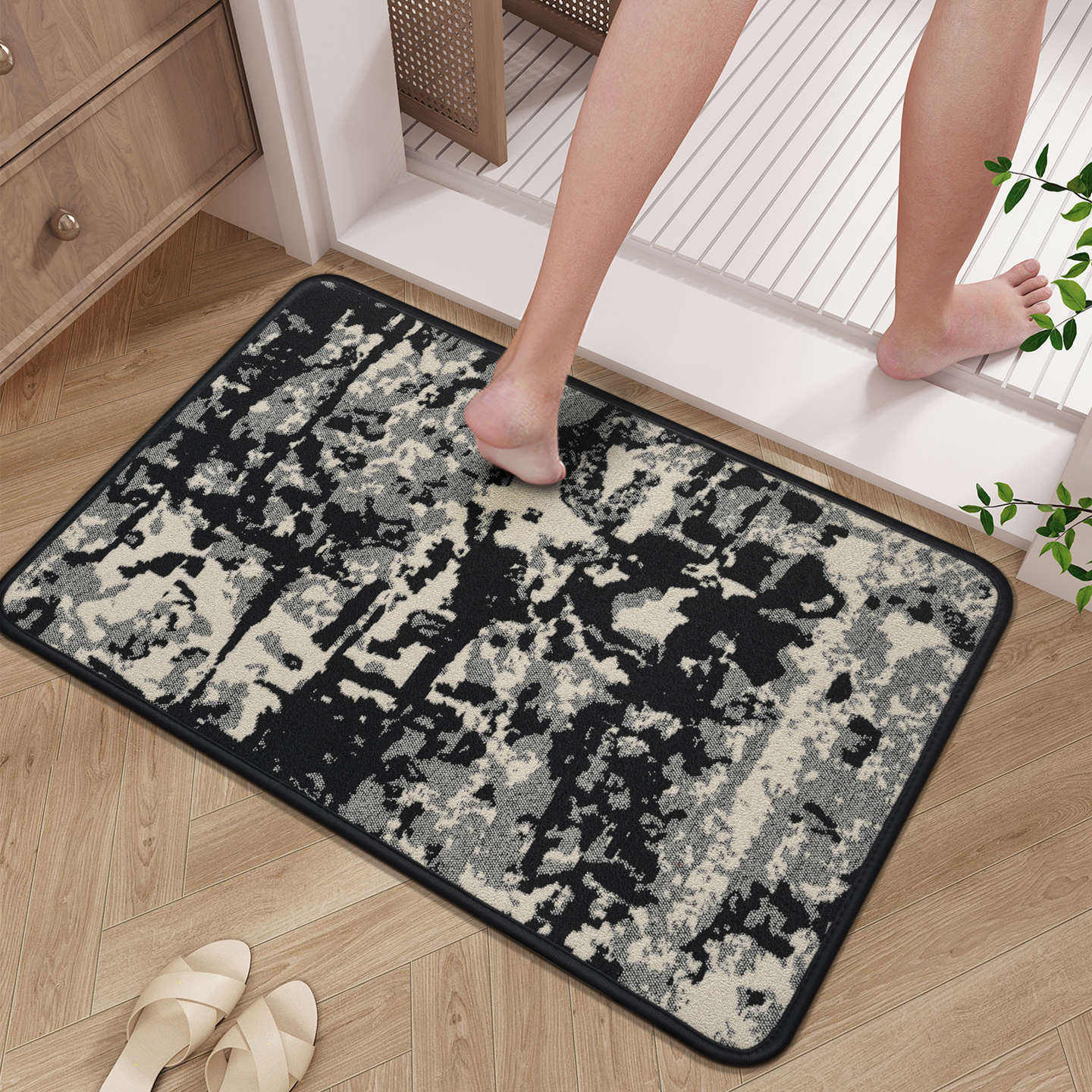 Loop Velvet - Rollo Antiguo Blanco y Negro