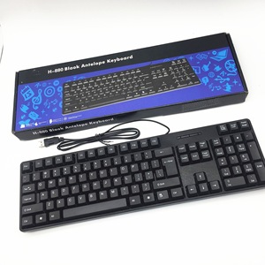 OEM personalizado 4-en-1 teclado ratón auricular Combo USB con cable e inalámbrico Interfaz de ordenador de membrana de plástico para ordenadores - Product Image 6