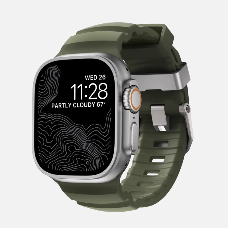 4#Olive green (Silver Buckle)