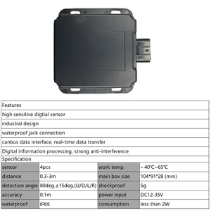 Sistema de Monitoreo de punto ciego para vehículos de saneamiento, kit de radar anticolisión delantero y trasero, kit de cámara para 360 grados Protección - Product Image 5