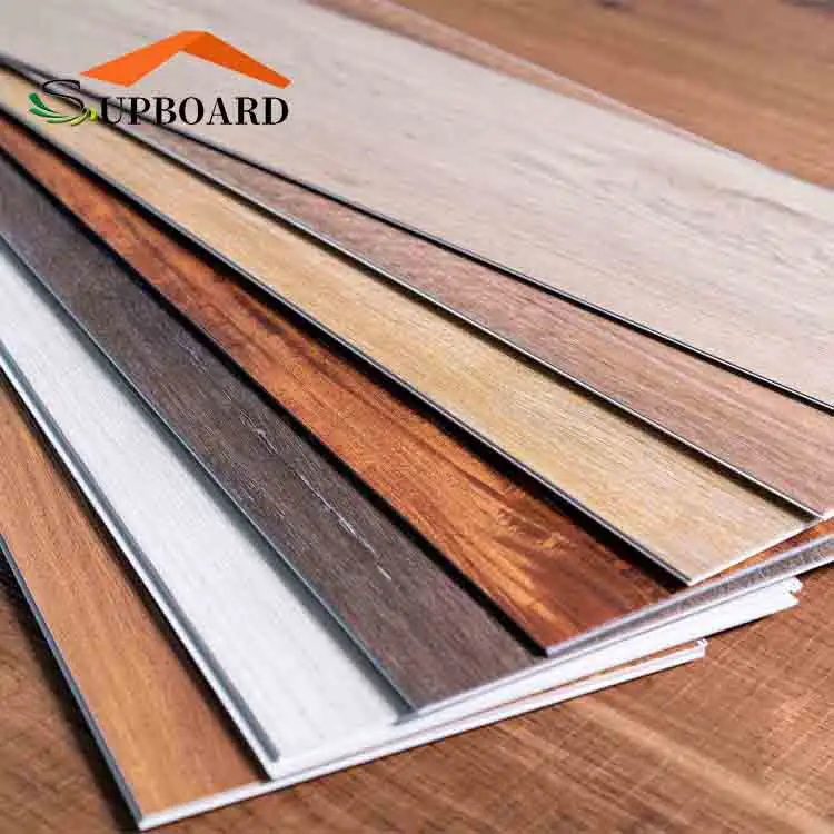 Madeira Olhar Durável Desgaste Resistindo Spc Vinyl Plank Flooring 6.5 Mm