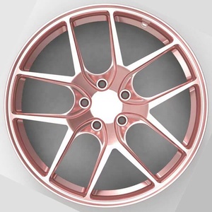 轻型玫瑰金粉色和铬5x112轮辋<span class=keywords><strong>20</strong></span>英寸粉色合金车轮适合宝马540i