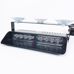 ไฟกะพริบฉุกเฉินบนแดชบอร์ด8 LED 8W ไฟแฟลชเตือนเพื่อความปลอดภัยภายในกระจกหน้าพร้อม PC + ABS - Product Image 4