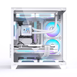 Computadoras personalizadas, Pc completo, Intel Rtx3060, conjunto blanco ensamblado, todo en uno, computadora de escritorio, ventiladores Rgb para juegos - Product Image 2
