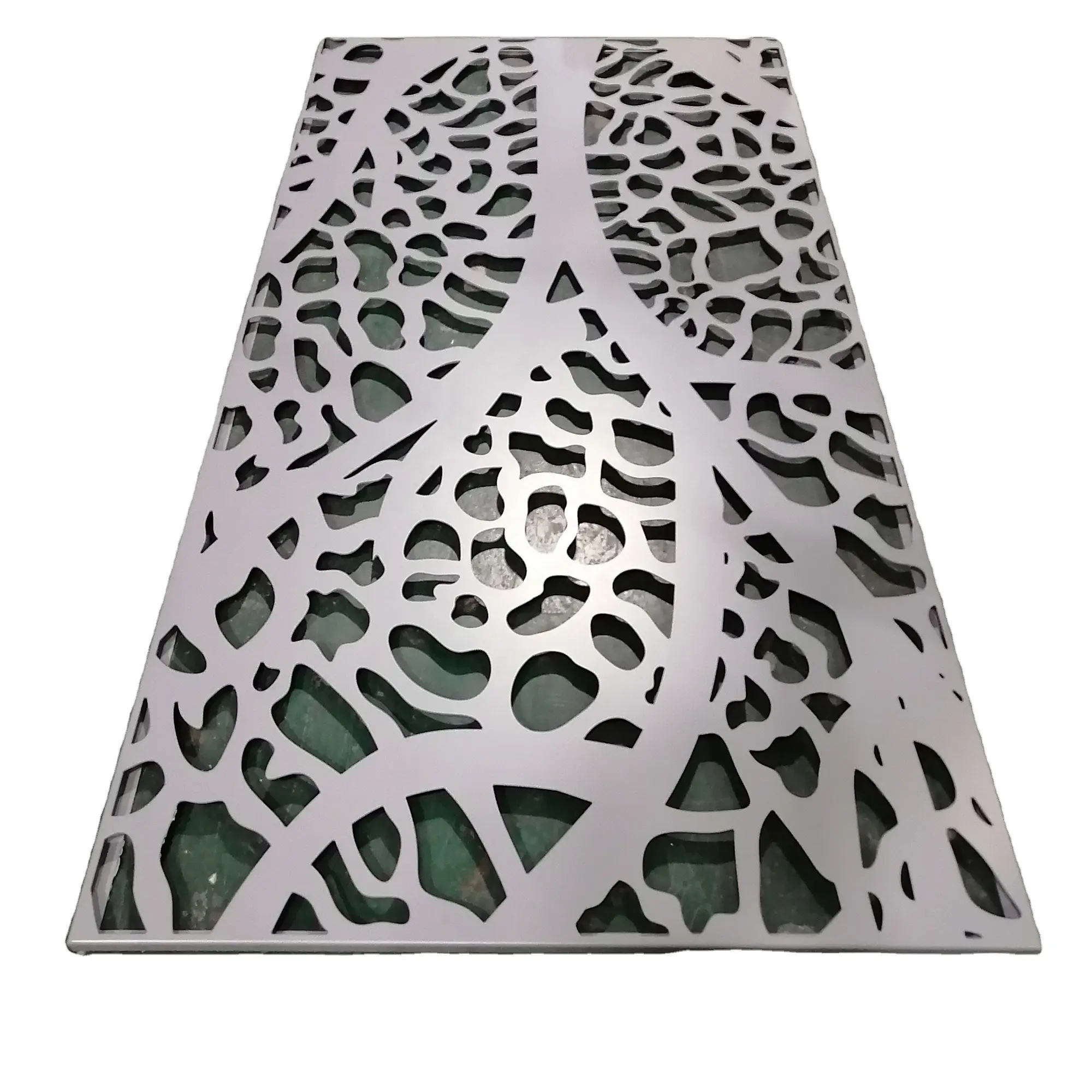 Valla de Metal para jardín, vallas de aluminio decorativas usadas en patio trasero
