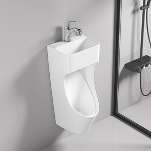 Bán buôn phòng tắm tầng thường vụ gốm nam nơi để tiểu cho phòng tắm WC tường treo nơi để tiểu cho nam giới với rửa tay lưu vực bồn rửa chén - Product Image 1