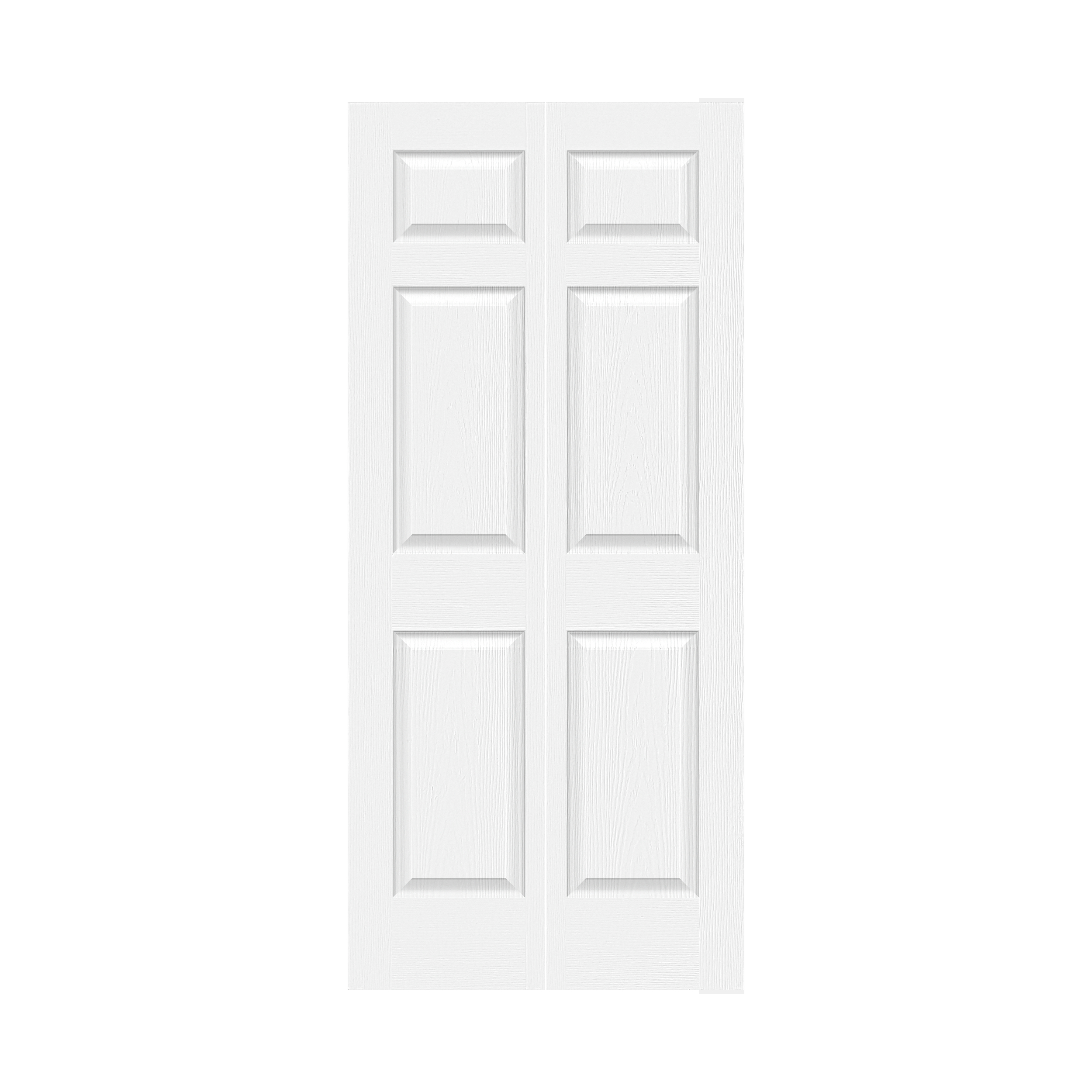 Porte pliante de placard moulée à 6 panneaux