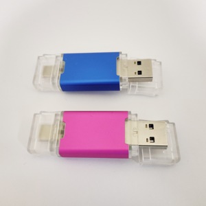 定制1tb 512gb 256G 2合1闪存驱动器，带USB类型C端口类型-C记忆棒usb-c记忆棒PSSD固态USB存储拇指驱动器