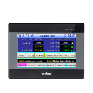 7 pollici relè di uscita integrato HMI PLC HMI PLC tutto In uno costruito con due canali di 4-20mA per il controllo del settore - Product Image 1