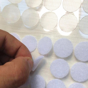 Magic Sticky Circle <strong>Hooks</strong> &amp; <strong>Loops</strong> Self Adhesive Dots <strong>Tapes</strong> <strong>Custom</strong> <strong>Size</strong> 20mm Polyester Nylon