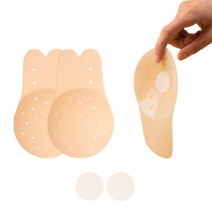 Thỏ tai Silicone núm vú bao gồm backless núm vú bao gồm cho khiêm tốn siêu mỏng vô hình áo ngực nâng ngực vú nâng miếng đệm núm vú - Product Image 3